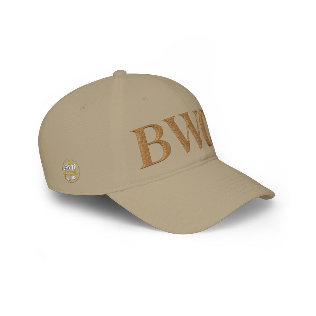 Low Profile Cap with Gold 'BWC' Monogram — Bored Wine Club Edition