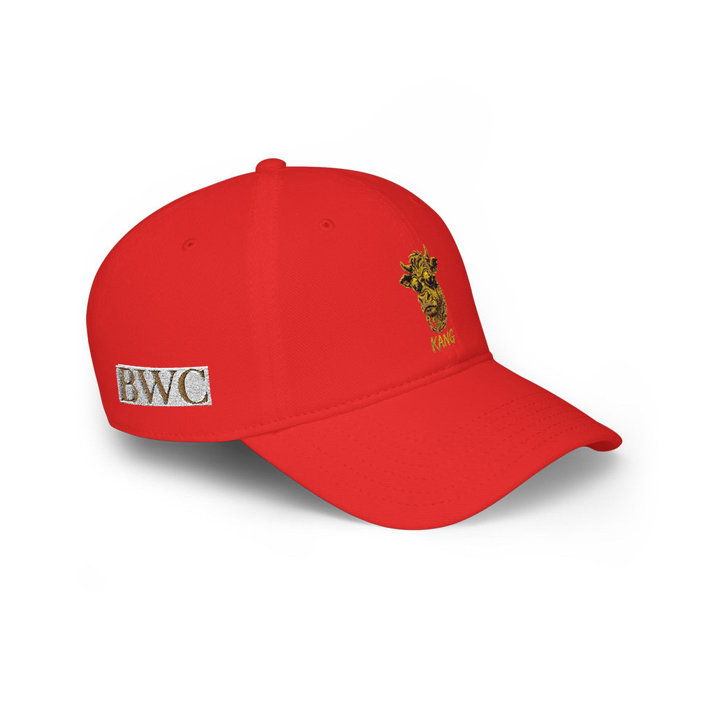 Low Profile Cap — Gold Leopard Cow Embroidered "BWC" Streetwear Hat