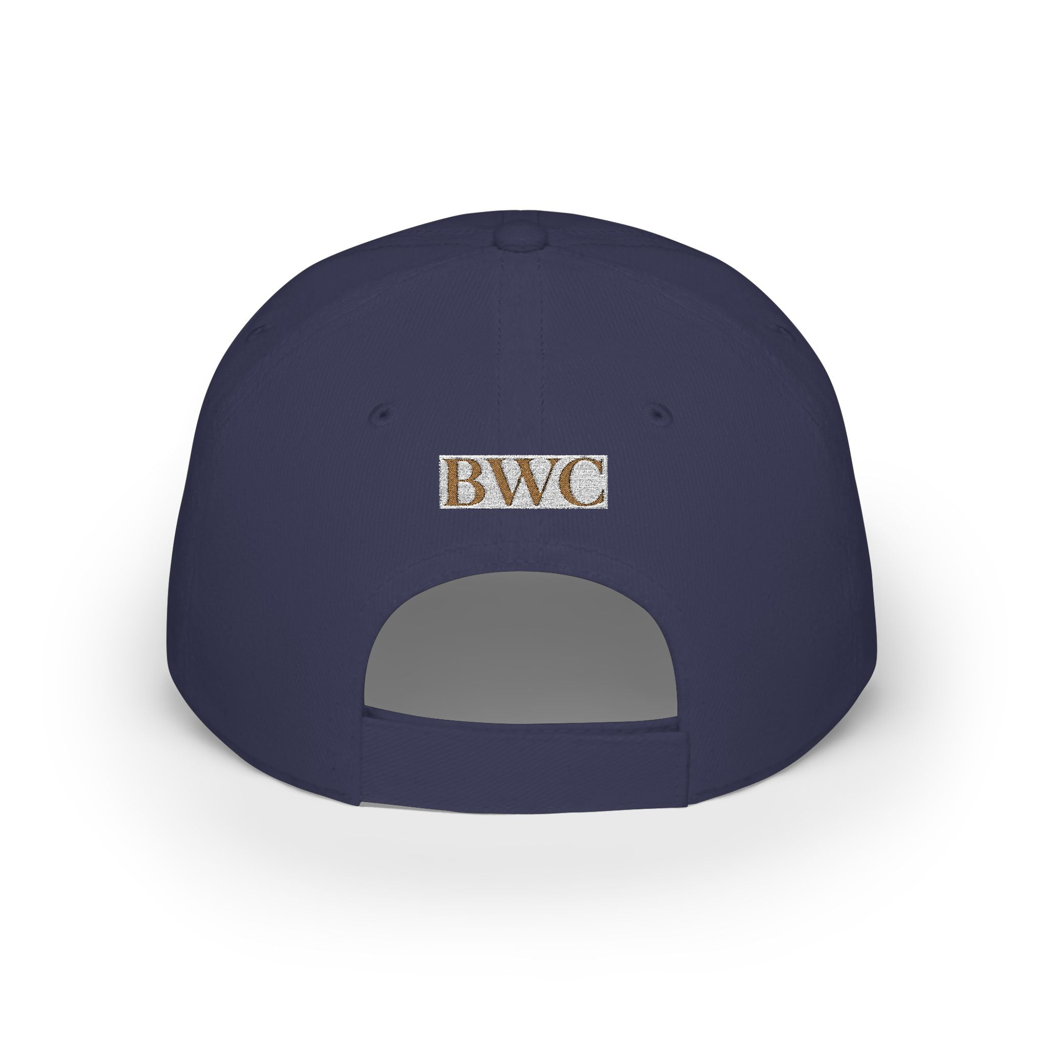 Low Profile Cap — Gold Leopard Cow Embroidered "BWC" Streetwear Hat
