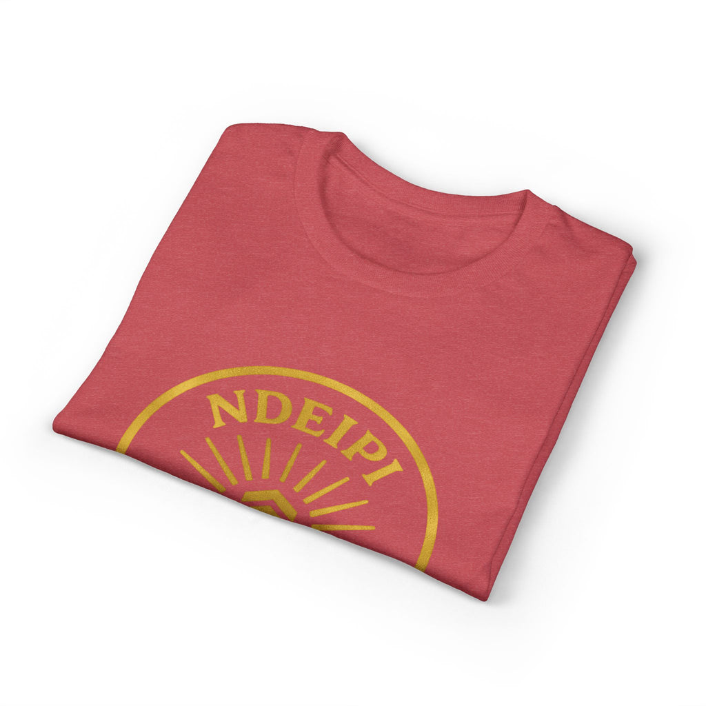 Ndeipi Is The Ark T-Shirt — Gold Sun & Wave Logo Tee