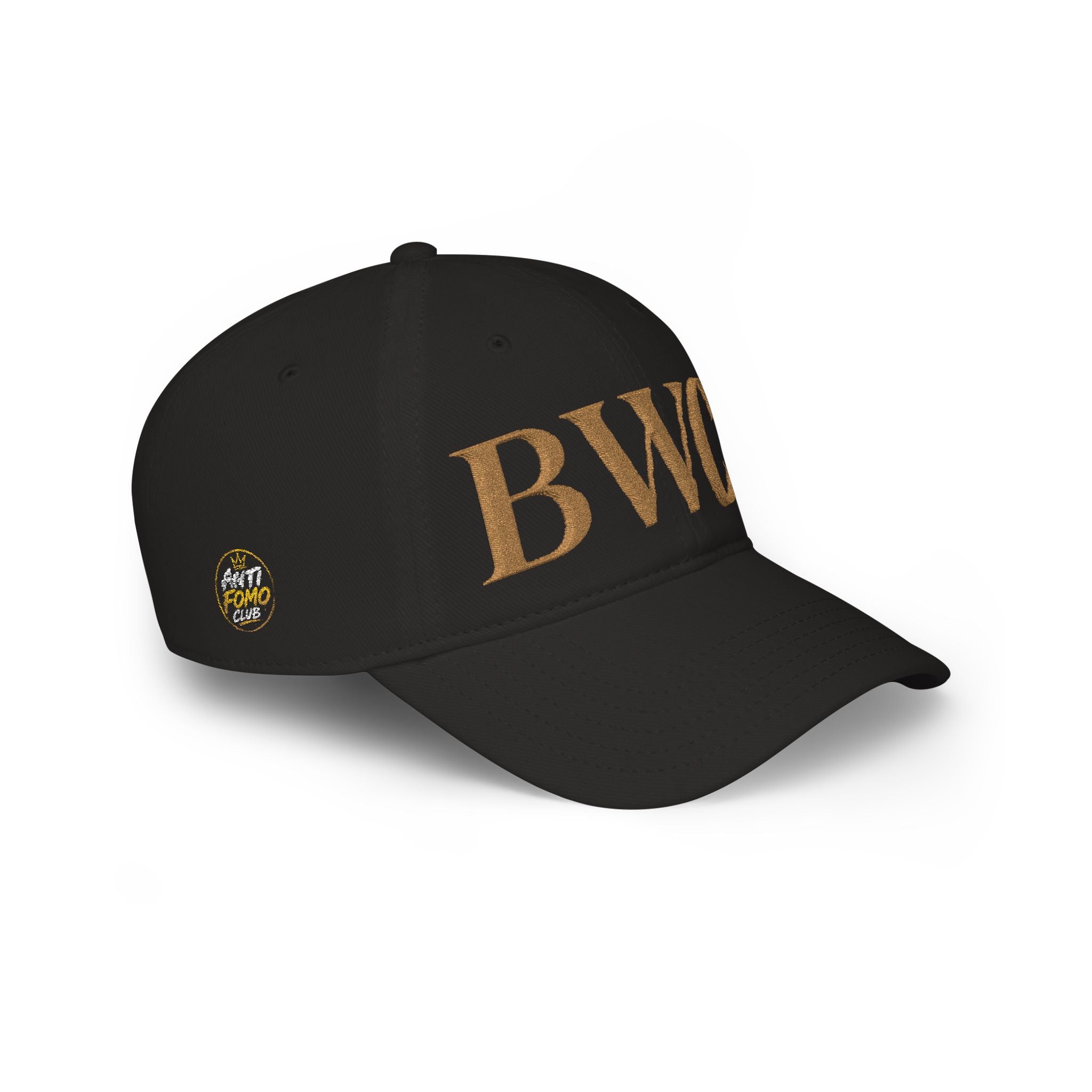 Low Profile Cap with Gold 'BWC' Monogram — Bored Wine Club Edition