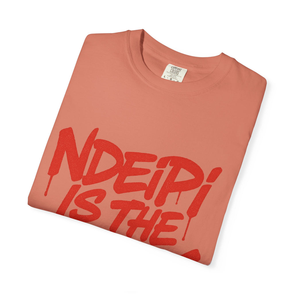 T-Shirt — "NDEIPI IS THE ARK" Red Graffiti Graphic Tee