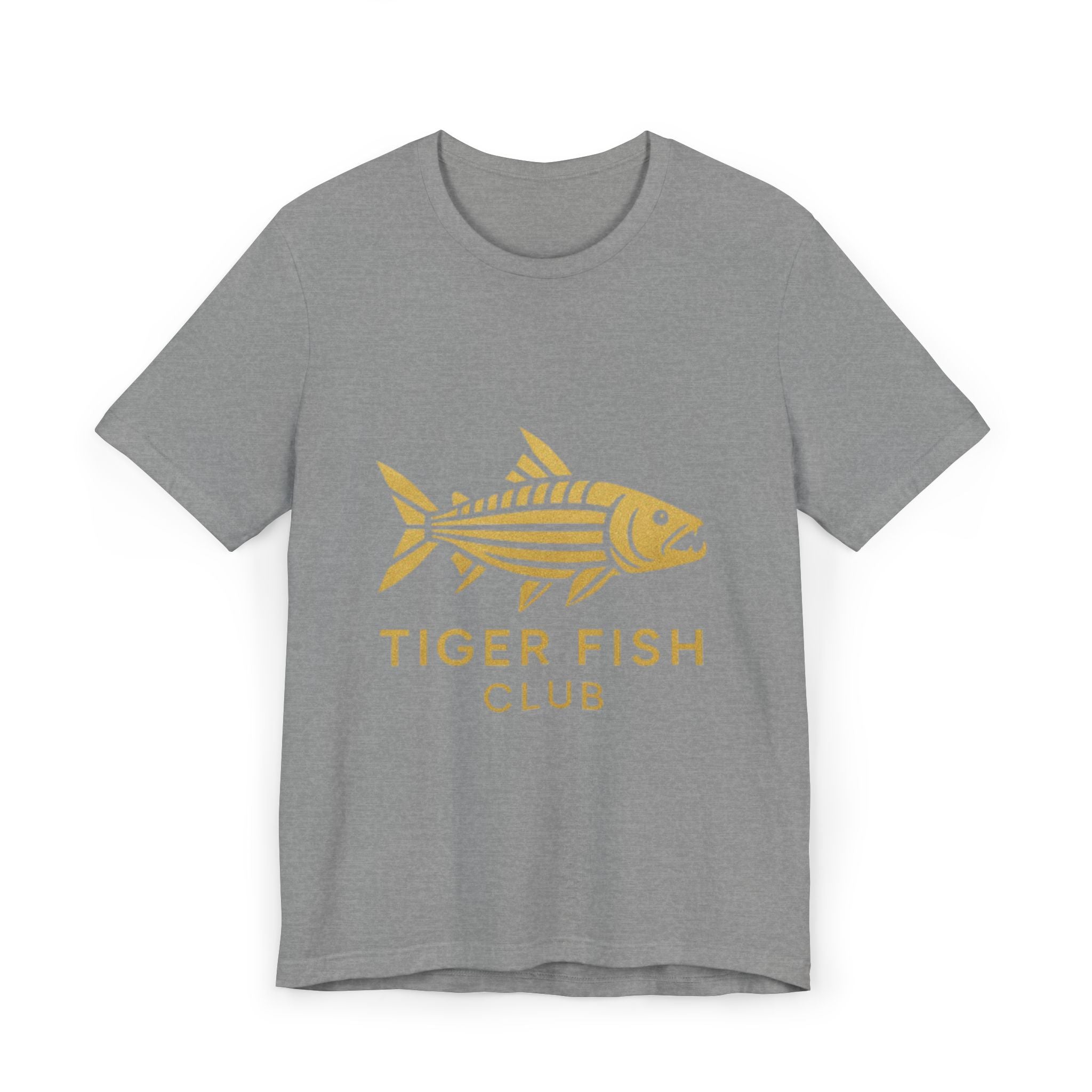 Tiger Fish Club T-Shirt — Gold Angler Graphic Tee