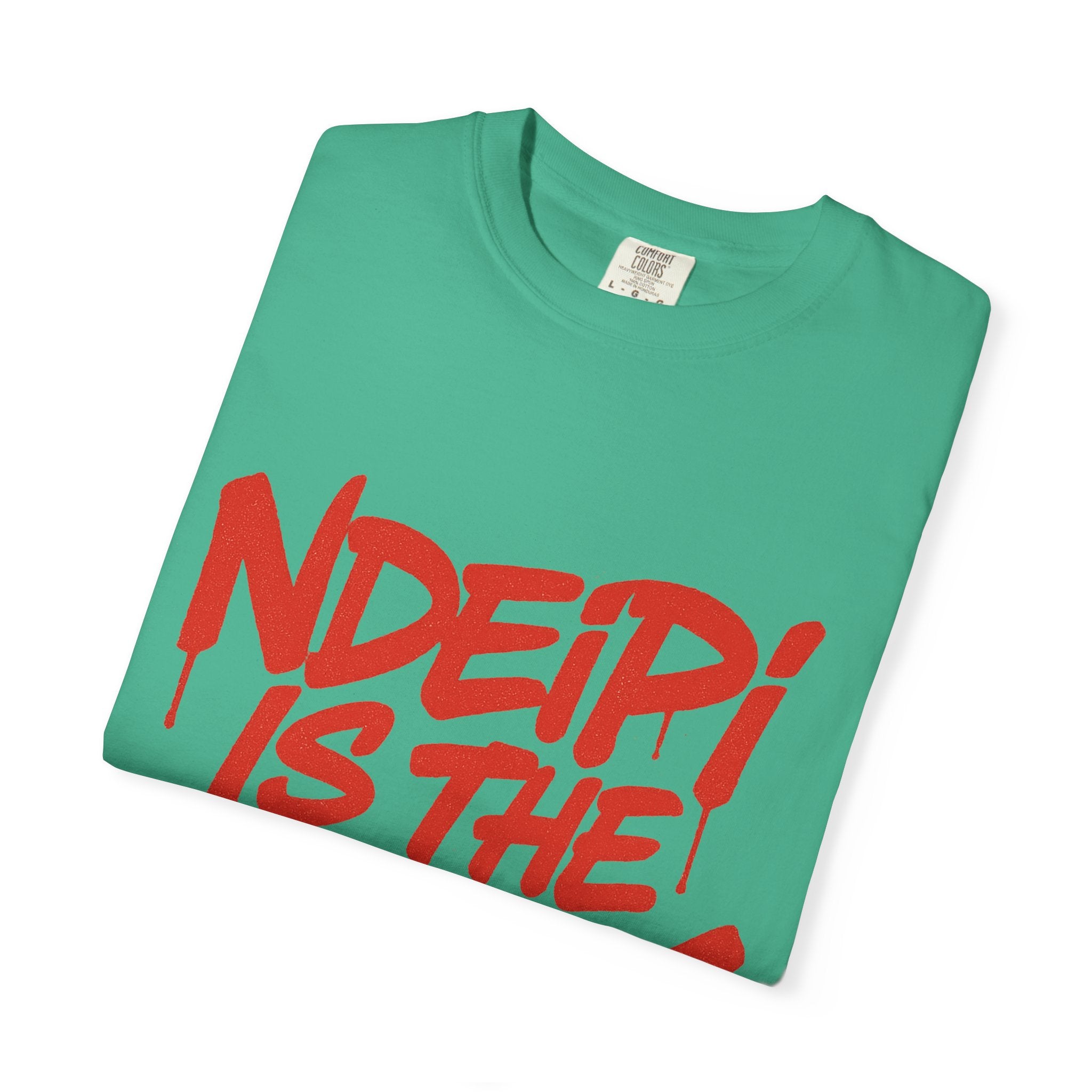 T-Shirt — "NDEIPI IS THE ARK" Red Graffiti Graphic Tee