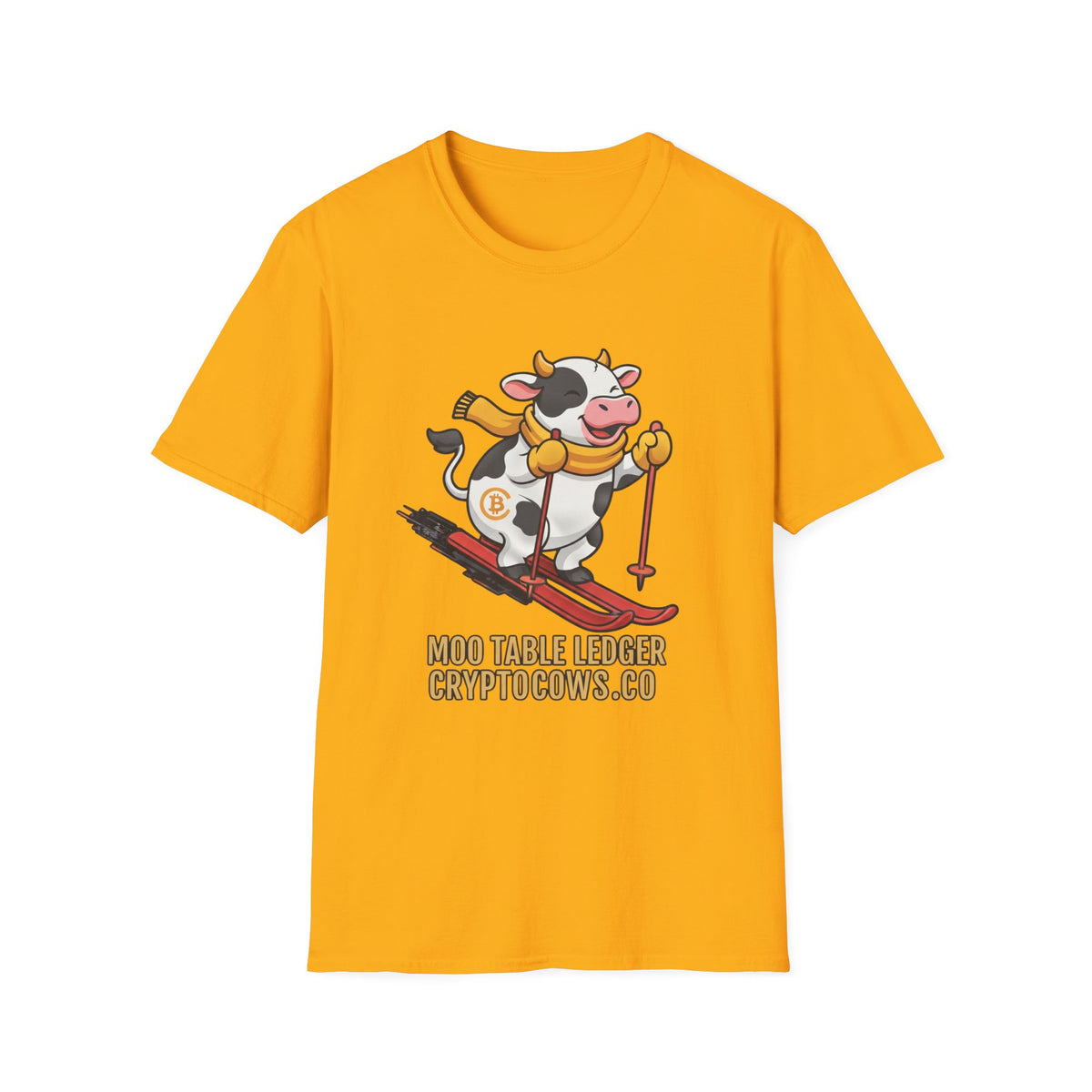 Crypto Cows Moo Table Ledger T-Shirt