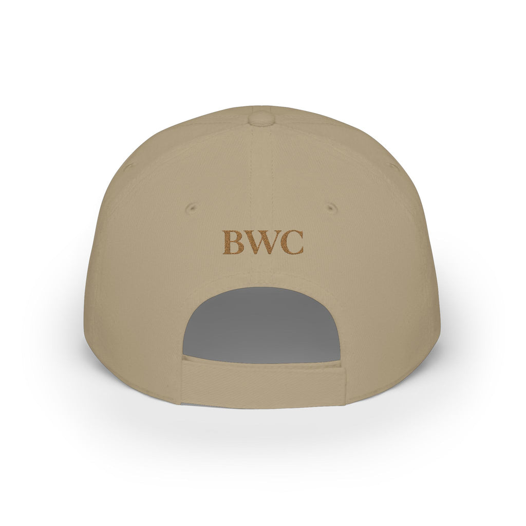 Low Profile Cap with Gold 'BWC' Monogram — Bored Wine Club Edition