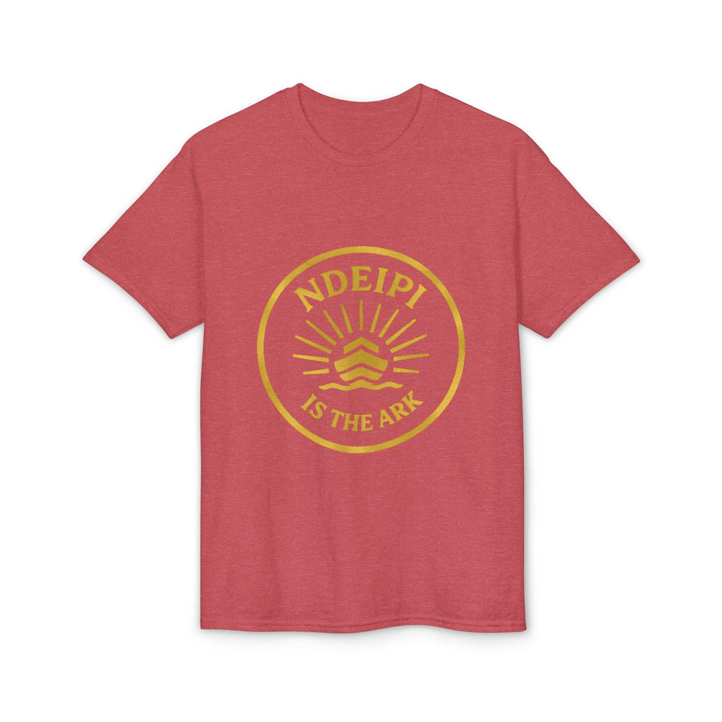 Ndeipi Is The Ark T-Shirt — Gold Sun & Wave Logo Tee