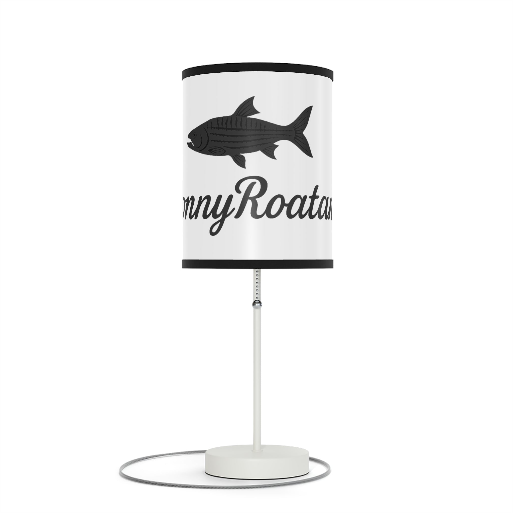 Coastal Tarpon Fish Table Lamp — Sunny Roatan Nautical Bedside Light