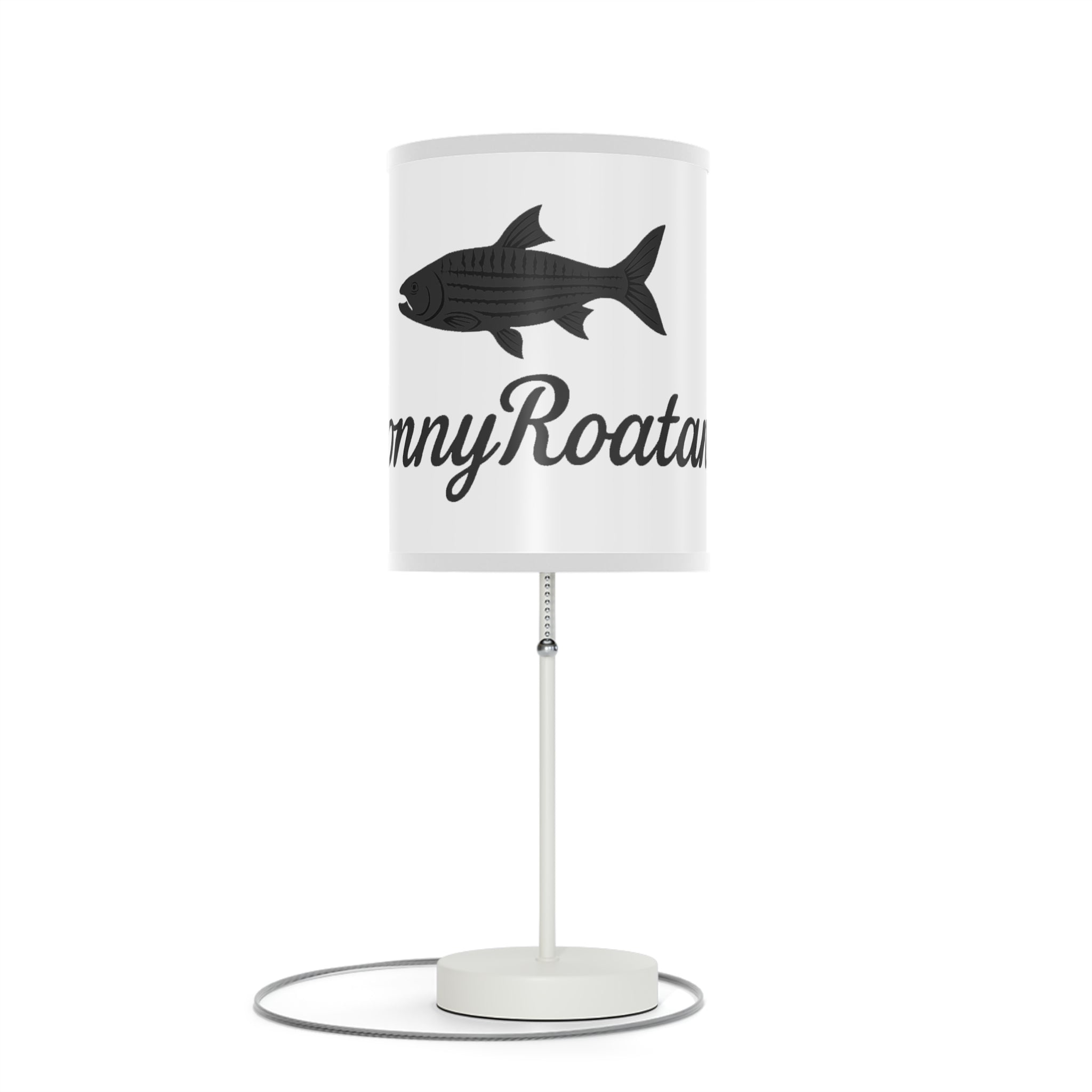 Coastal Tarpon Fish Table Lamp — Sunny Roatan Nautical Bedside Light