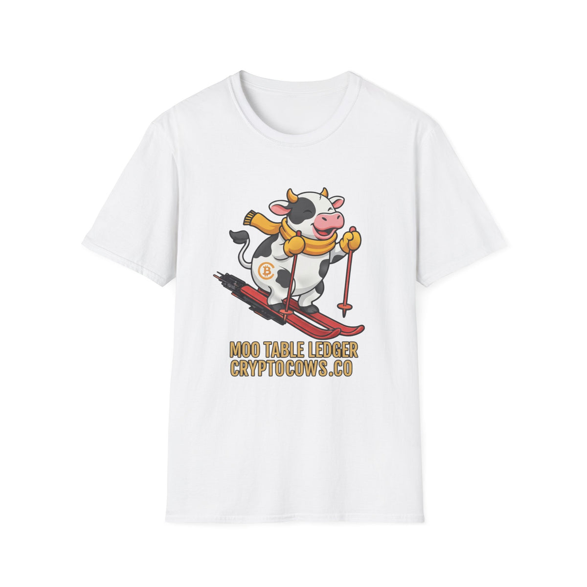 Crypto Cows Moo Table Ledger T-Shirt