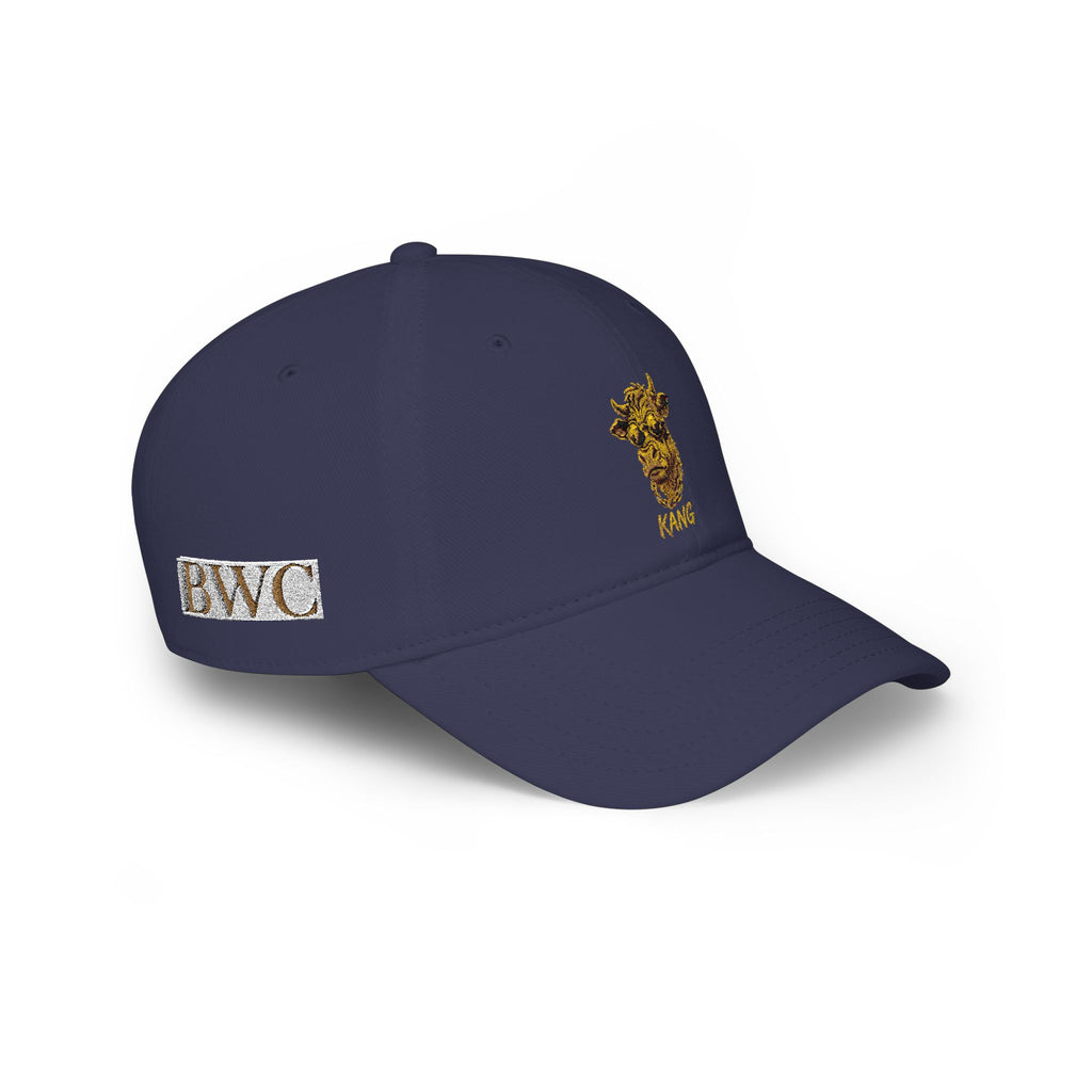 Low Profile Cap — Gold Leopard Cow Embroidered "BWC" Streetwear Hat