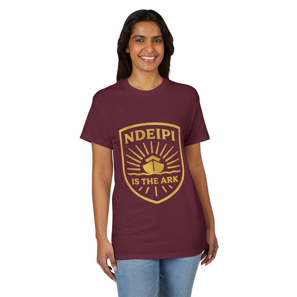 NDEIPI Is The Ark T-Shirt — Vintage Shield Logo Tee