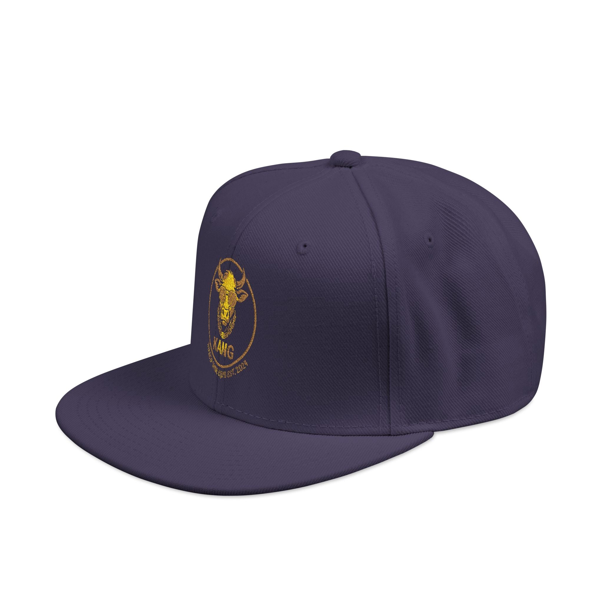 Gold Skull Snapback Hat — Embroidered Sparkle Streetwear Cap