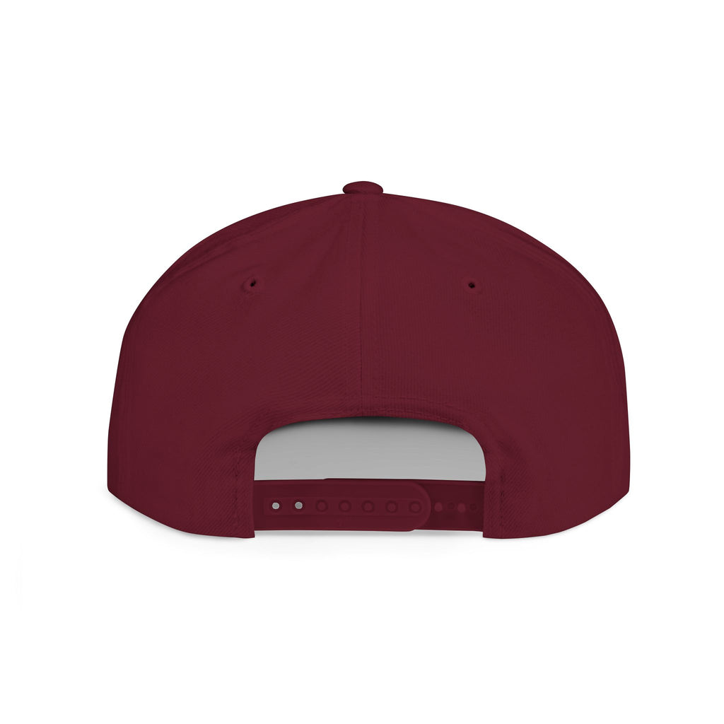 Live Free Die Building Flat Bill Snapback Hat
